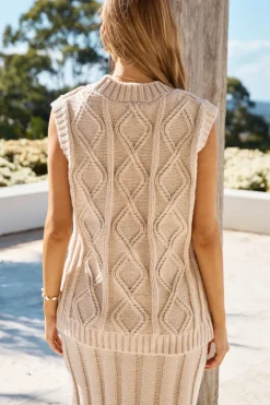 Snowing Outside Knit Set Beige