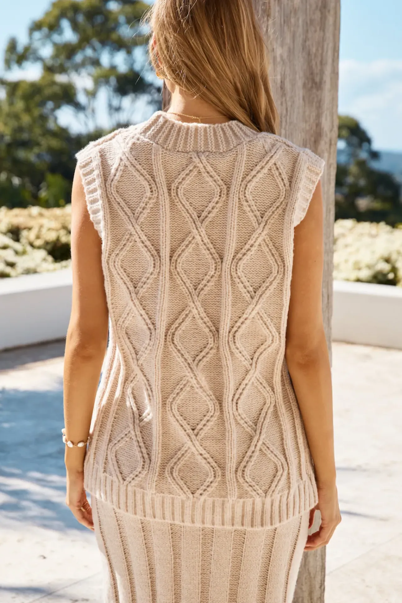 Snowing Outside Knit Set Beige