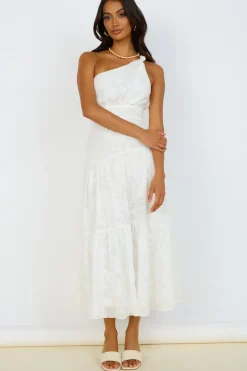 Snowy Mountain Maxi Dress White