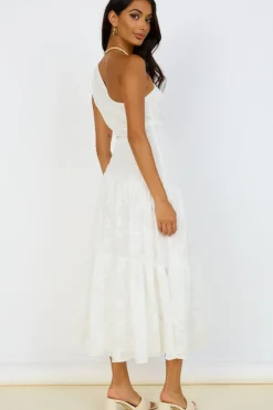 Snowy Mountain Maxi Dress White