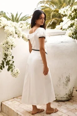 Soft Heart Crop Top White