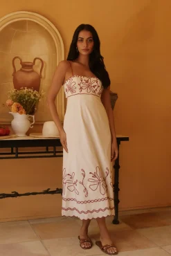 Soft Horizon Maxi Dress Beige