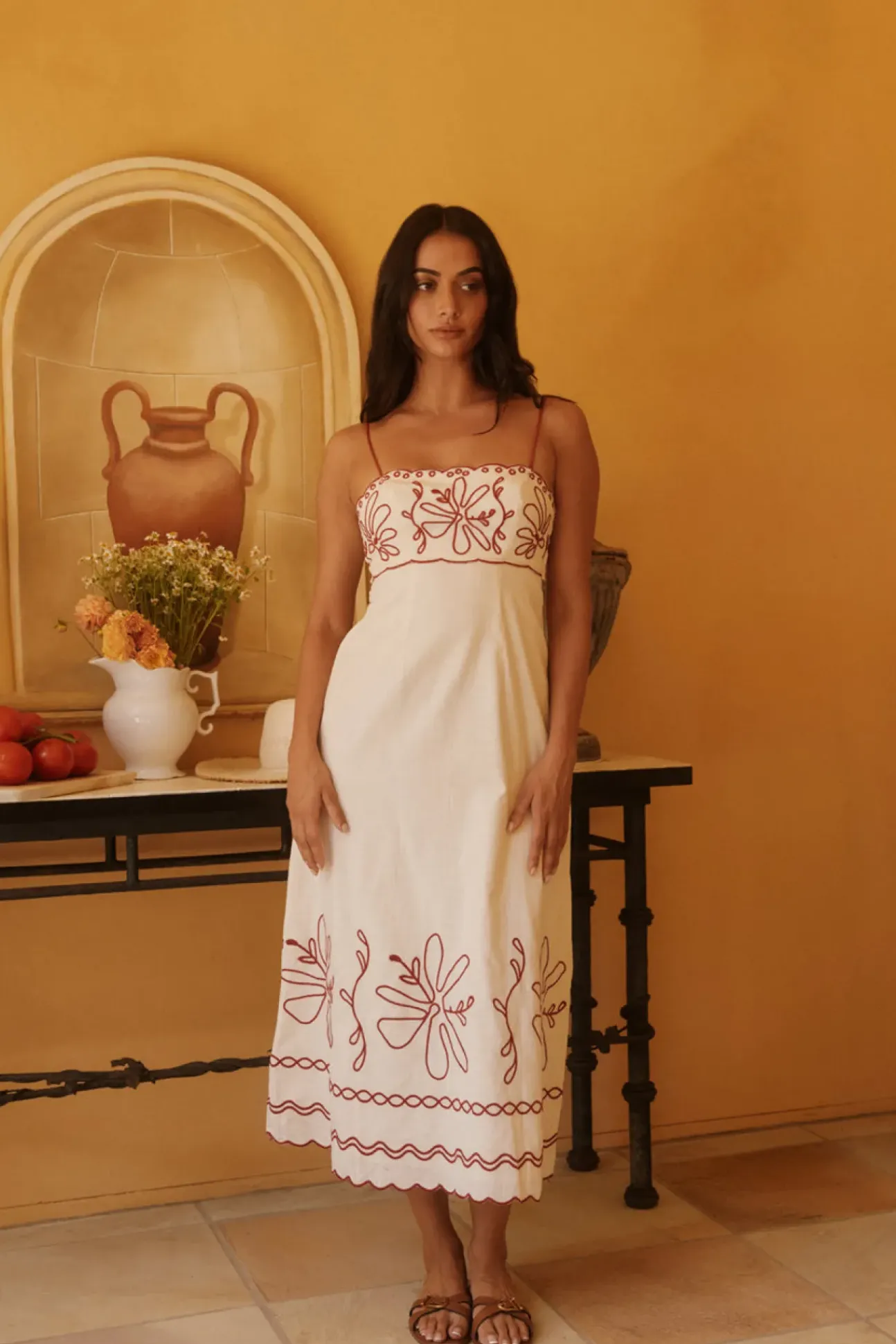 Soft Horizon Maxi Dress Beige