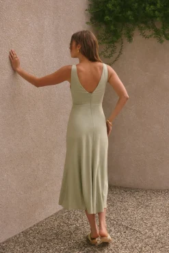 Soft Silhouette Maxi Dress Sage