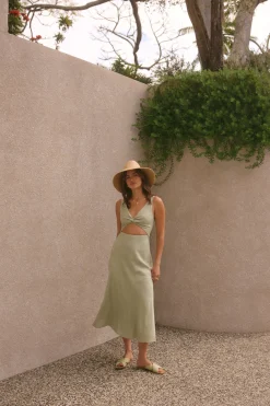 Soft Silhouette Maxi Dress Sage