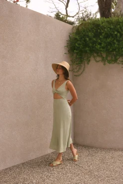 Soft Silhouette Maxi Dress Sage