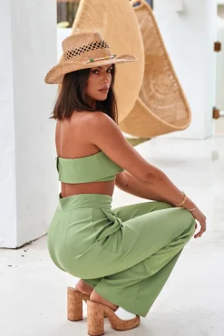 Solaris Crop Top Green