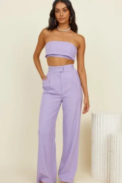 Solaris Crop Top Lilac
