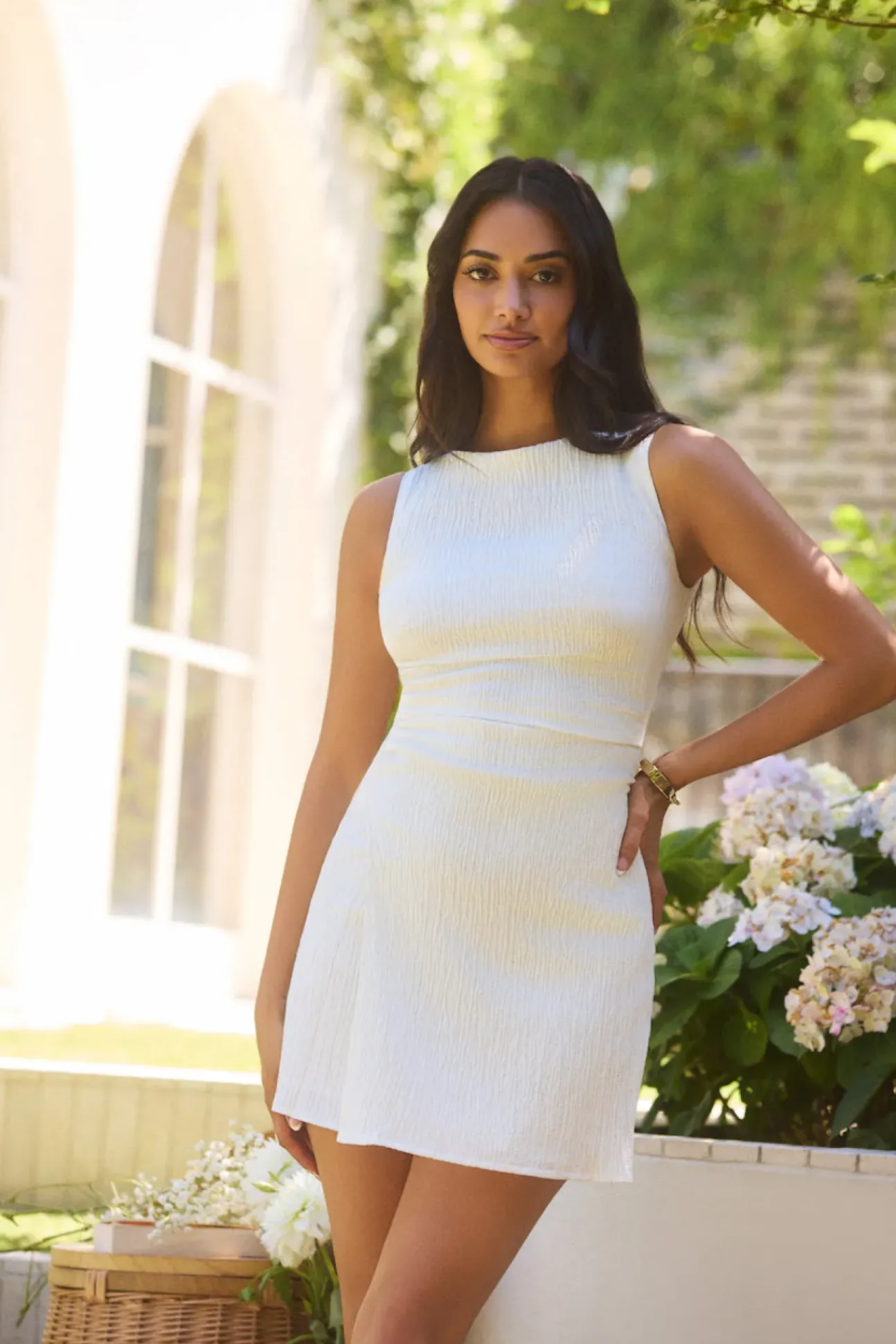 Soleil Mini Dress White