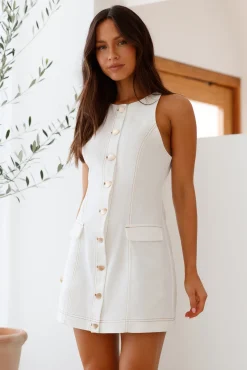 Soothing Dawn Mini Dress White
