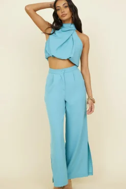 So Romantic Crop Top Turquoise