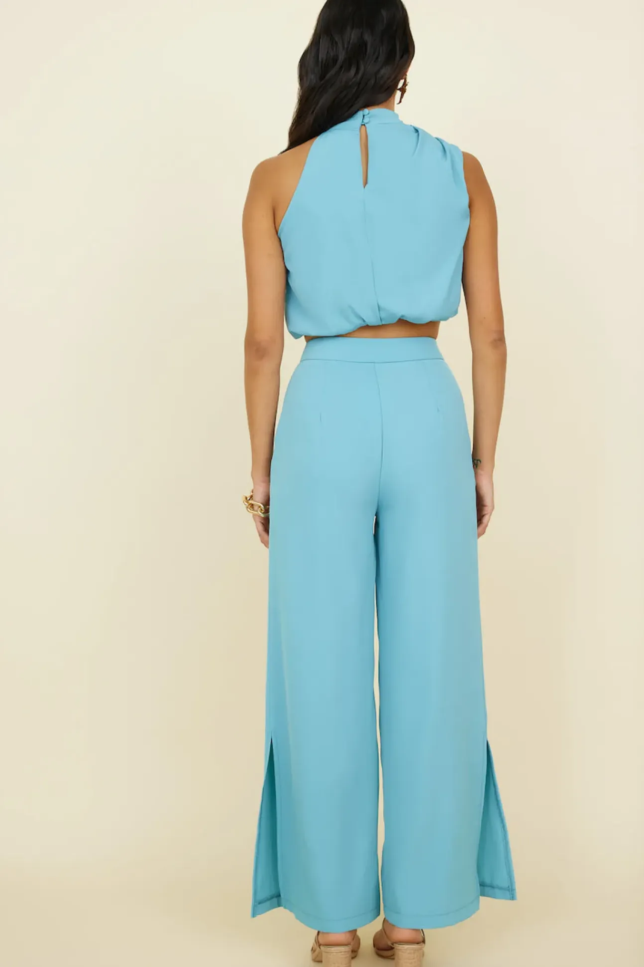 So Romantic Crop Top Turquoise