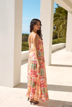 Spellcaster Strapless Maxi Dress Multi
