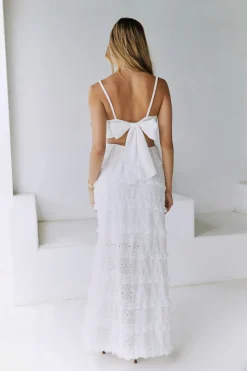 Spirit Flourish Maxi Dress White