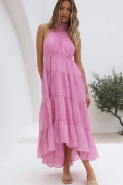 Spring Sunsets Maxi Dress Pink