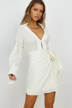 Springtime Blossom Dress Beige