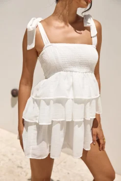 Springtime Happiness Mini Dress White