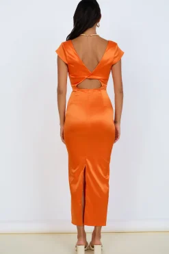 Starburst Skies Maxi Dress Orange