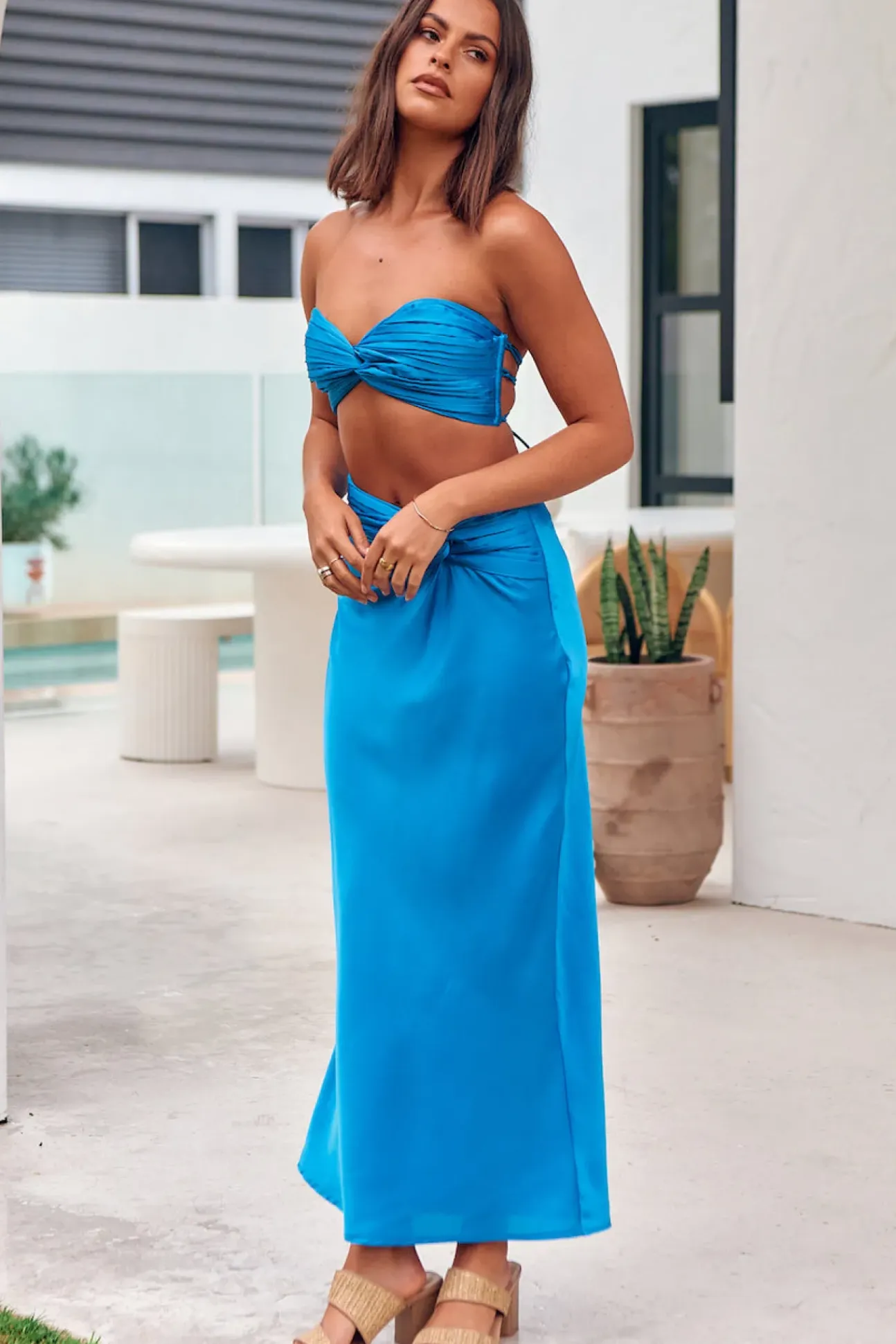 Star In The Night Crop Top Blue