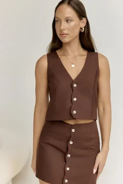 Stella Vest Chocolate