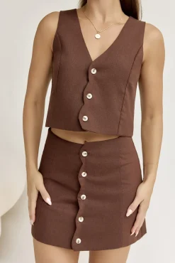 Stella Vest Chocolate