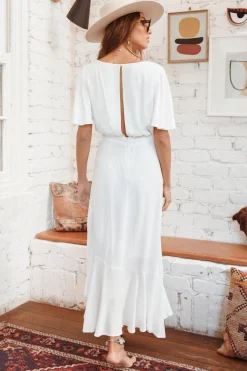 Still Water Maxi Dress White