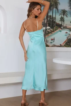 Stolen Kisses Maxi Dress Blue