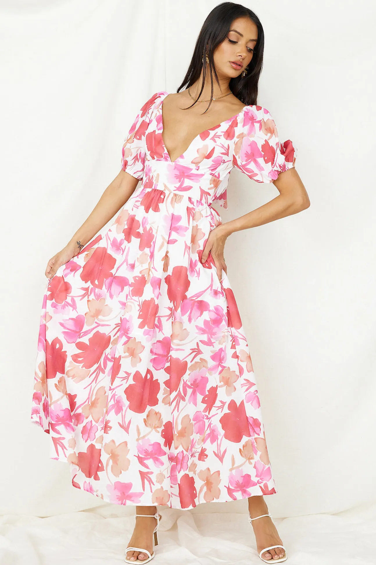 Sugar Rush Midi Dress Pink