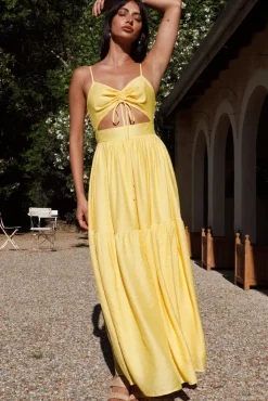 Summer Disposition Maxi Dress Yellow