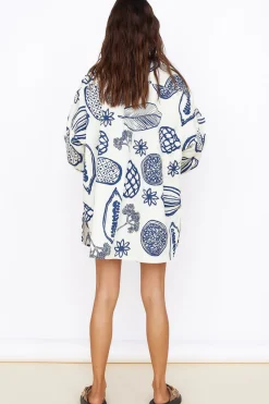 Summer Glow Shirt Dress Blue