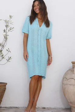 Summer Love Song Midi Dress Blue