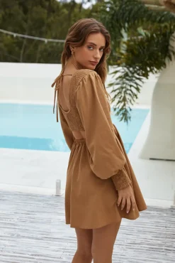 Summer Sand Dress Brown