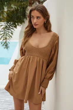 Summer Sand Dress Brown
