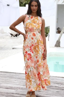 Summer Sweetheart Maxi Dress Orange