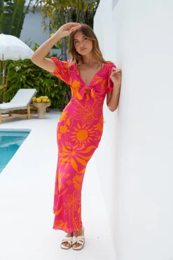 Summer Time Loving Midi Dress Pink
