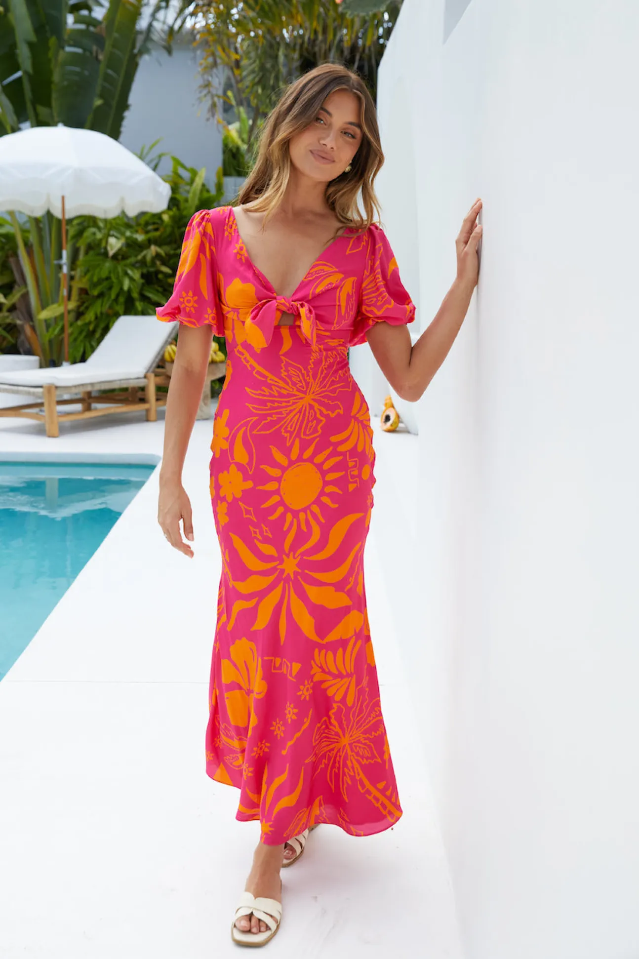 Summer Time Loving Midi Dress Pink