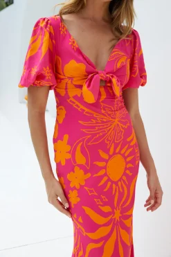 Summer Time Loving Midi Dress Pink