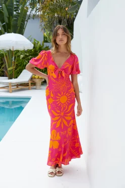 Summer Time Loving Midi Dress Pink