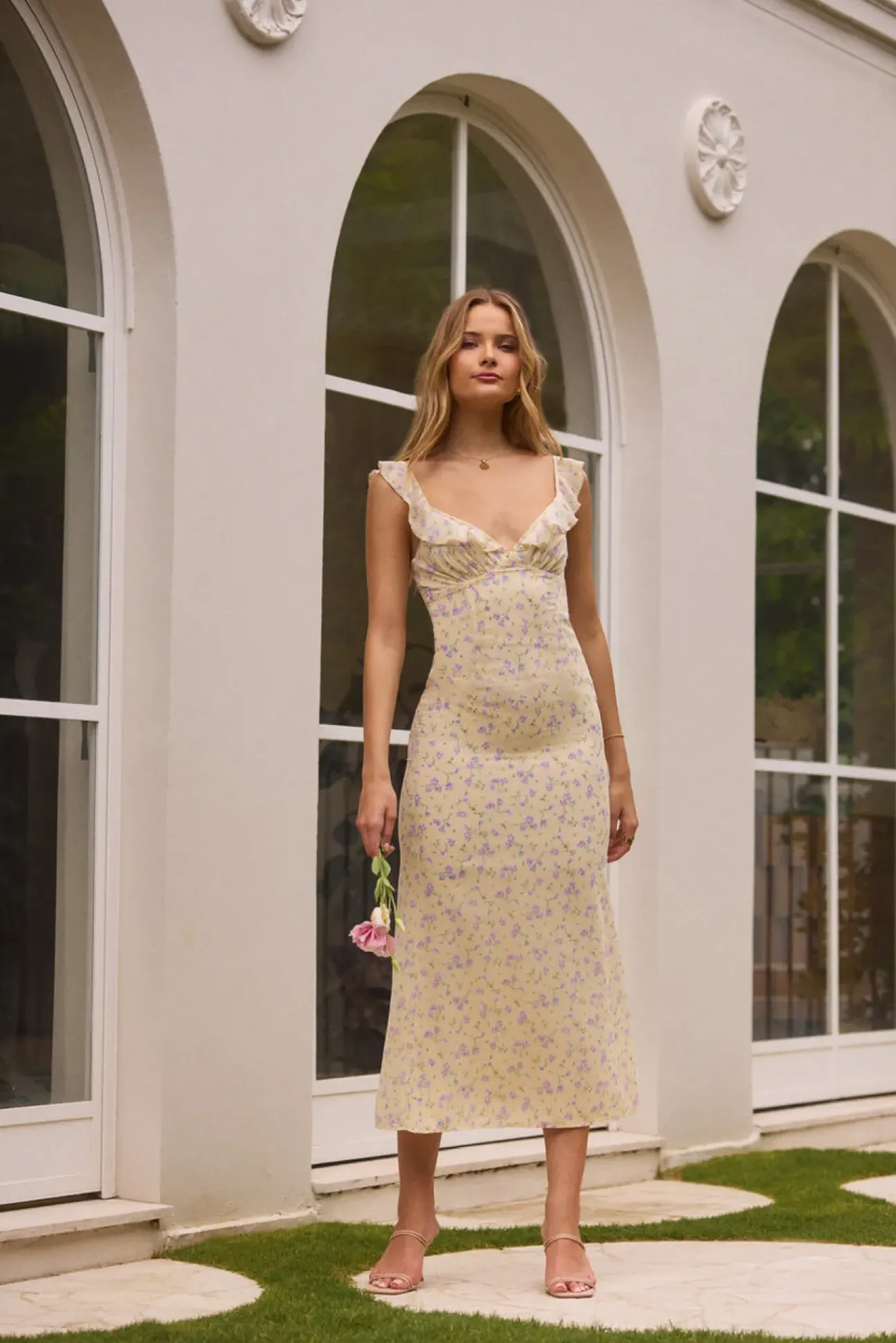 Summertime Sweetheart Maxi Dress Yellow