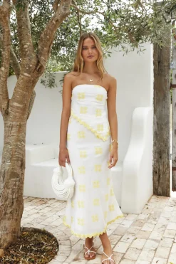 Sunbeam Desire Strapless Top Yellow