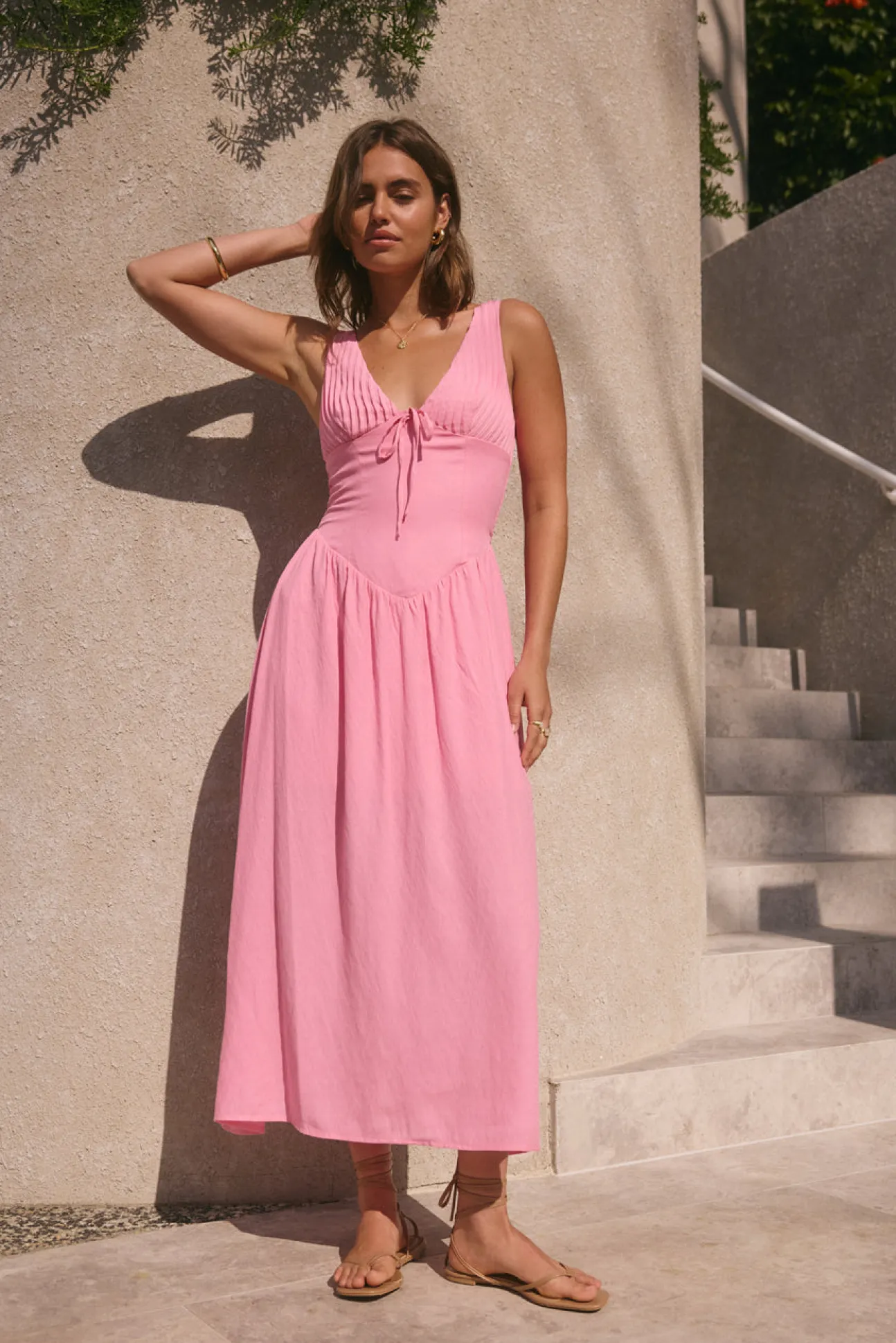 Sunday Brunch Maxi Dress Pink