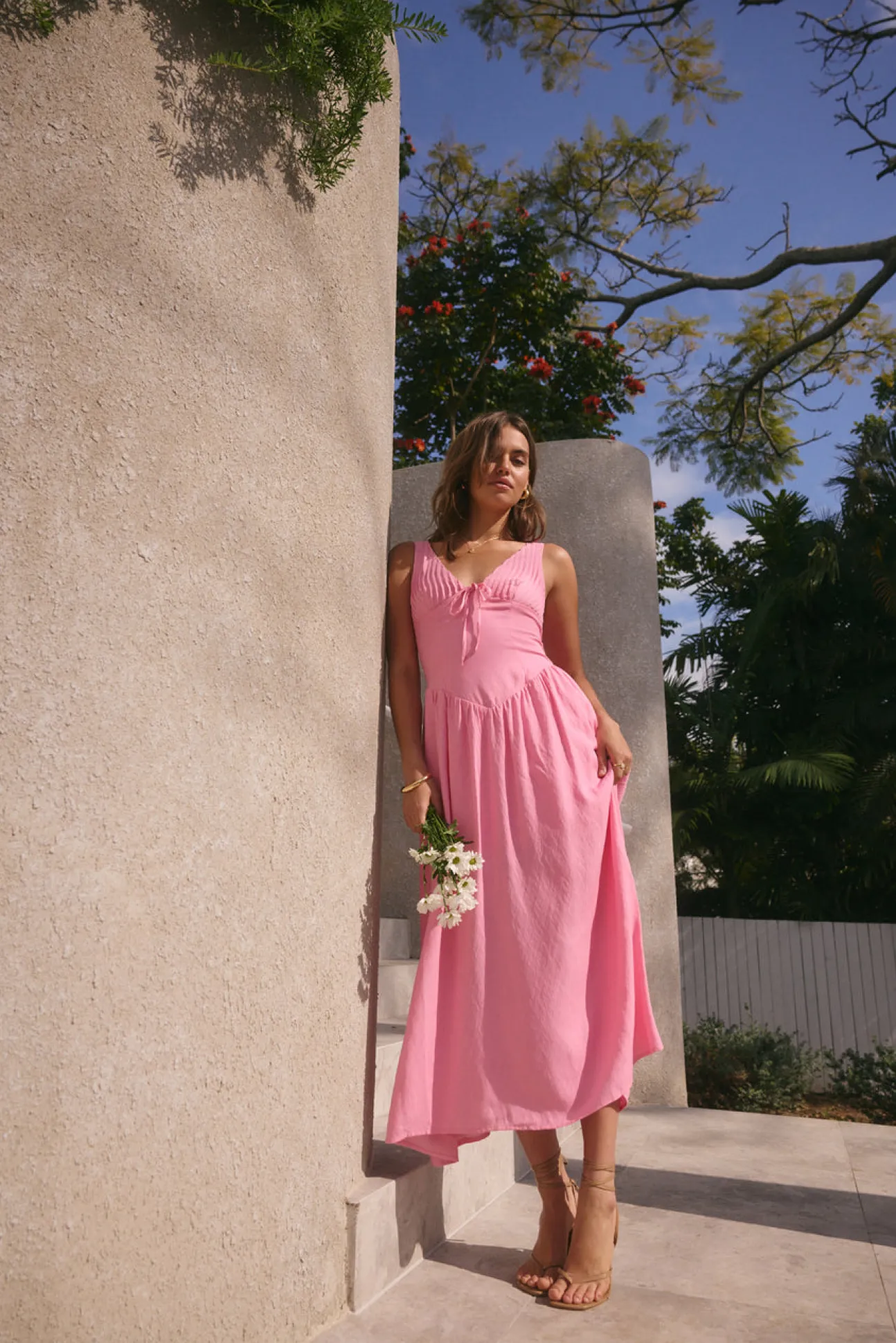Sunday Brunch Maxi Dress Pink
