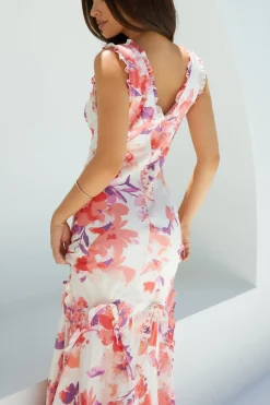 Sun-kissed Charm Floral Maxi Dress
