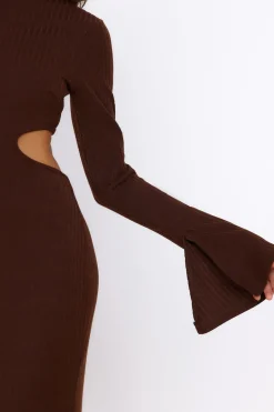 Sun-kissed Feeling Maxi Dress Brown