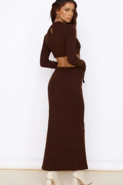 Sun-kissed Feeling Maxi Dress Brown