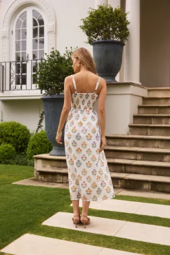 Sunlit Petal Maxi Dress Print