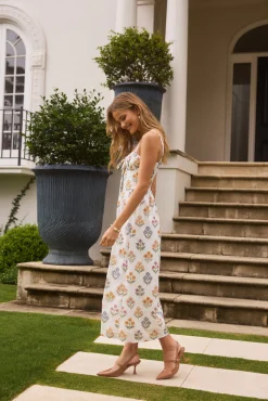 Sunlit Petal Maxi Dress Print
