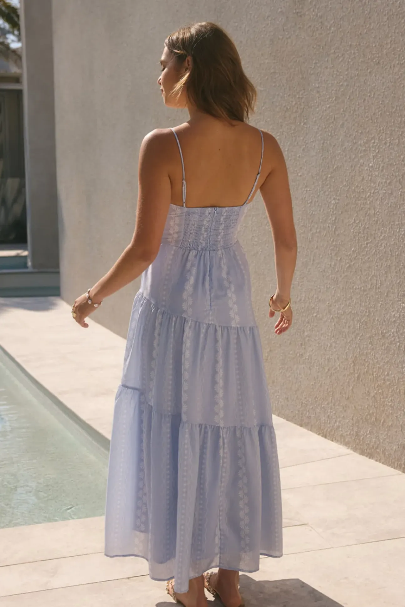 Sunny Afternoons Maxi Dress Blue
