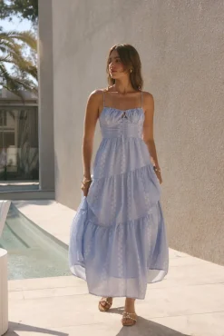 Sunny Afternoons Maxi Dress Blue