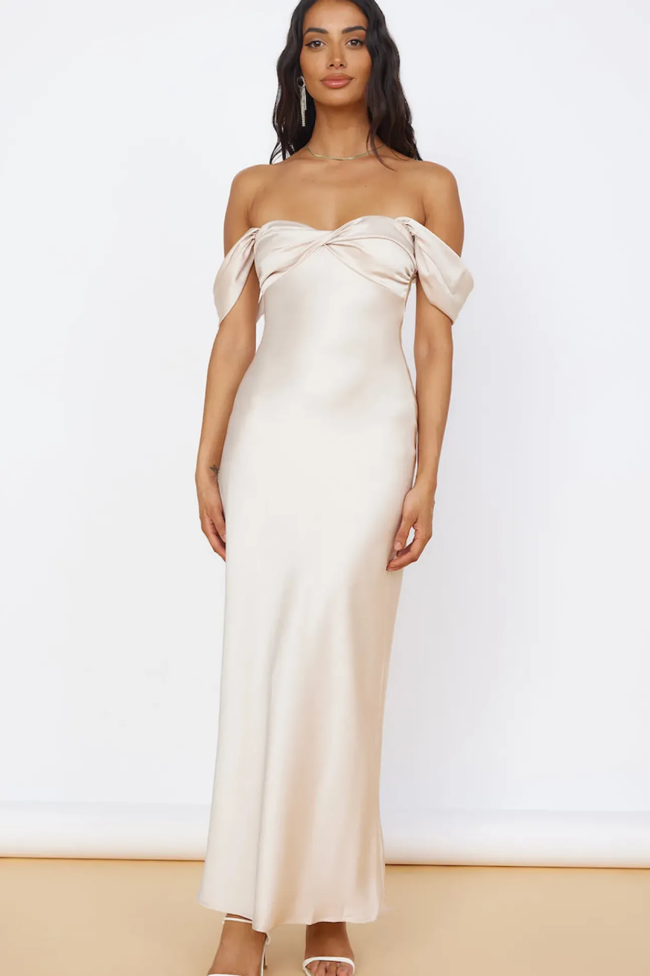 Sunny Reflections Maxi Dress Champagne